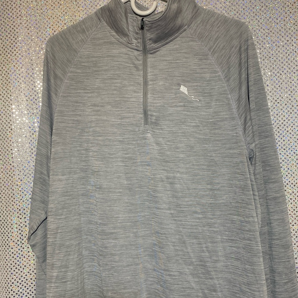 Charles Rivers space dye long sleeve pull over Jersey shirt
